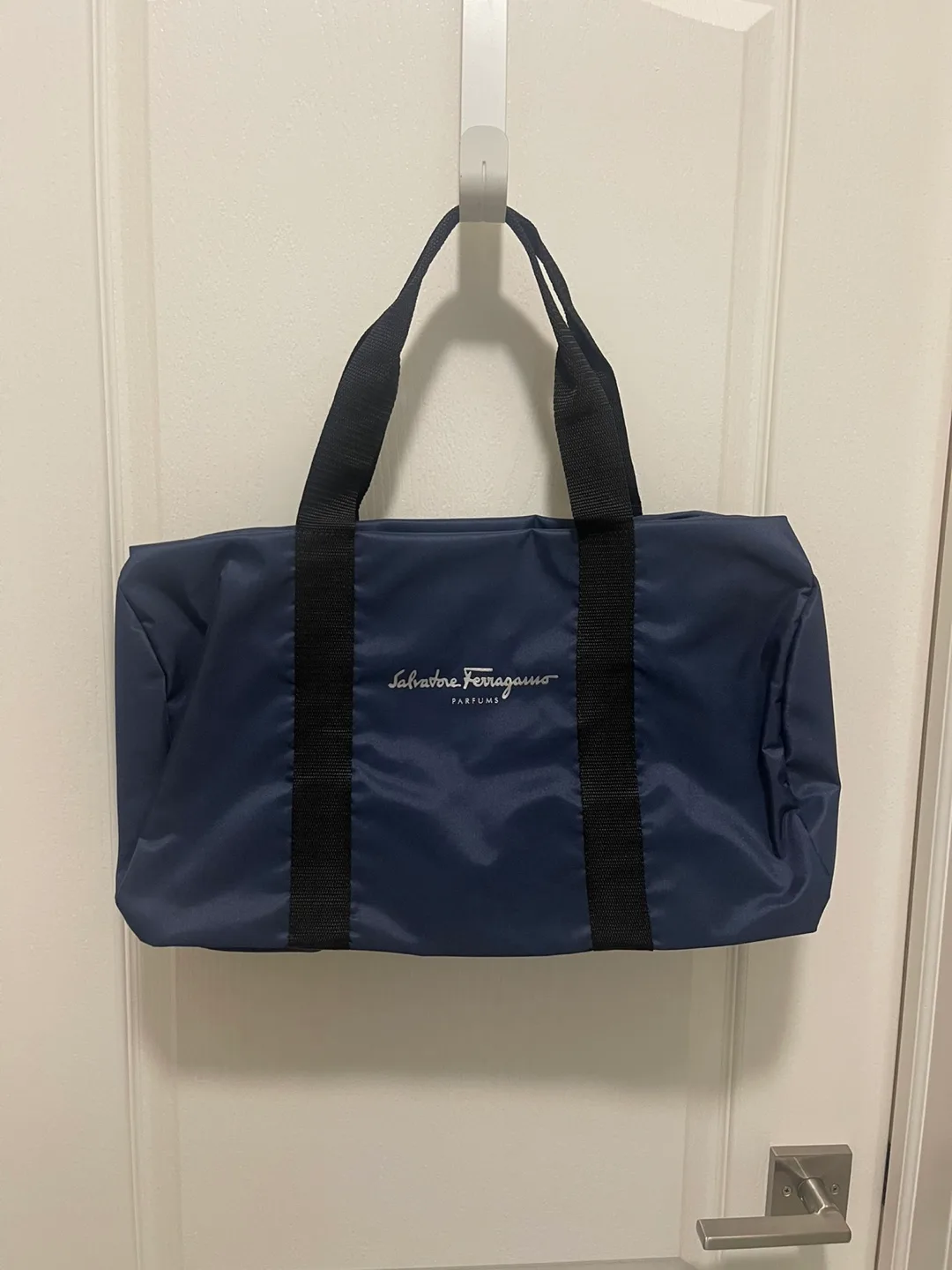 Salvatore Ferragamo MADE IN ITALY Promotional Navy Duffle Bag thumbnail