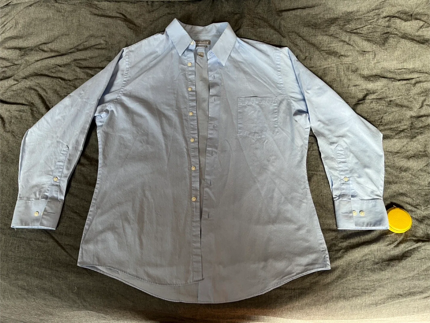 Van Heusen Fitted Dress Shirt 16½ 32/33 thumbnail