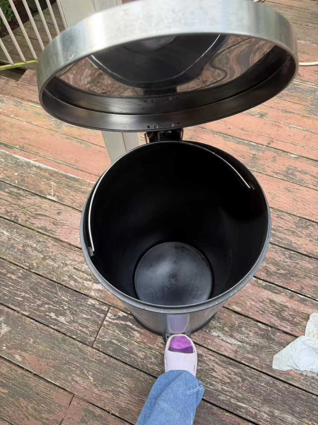 Stainless Steel Step-On Trash Can - photo 4