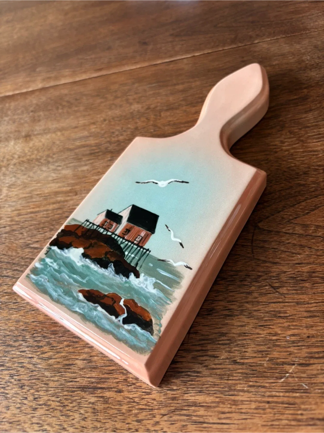 Decorative Hand Crafted Mini Cutting Board with Coastal Scene image indicator(3)