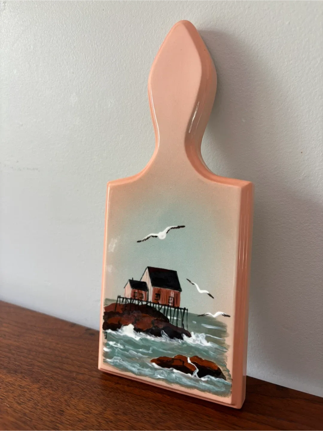 Decorative Hand Crafted Mini Cutting Board with Coastal Scene image indicator(4)