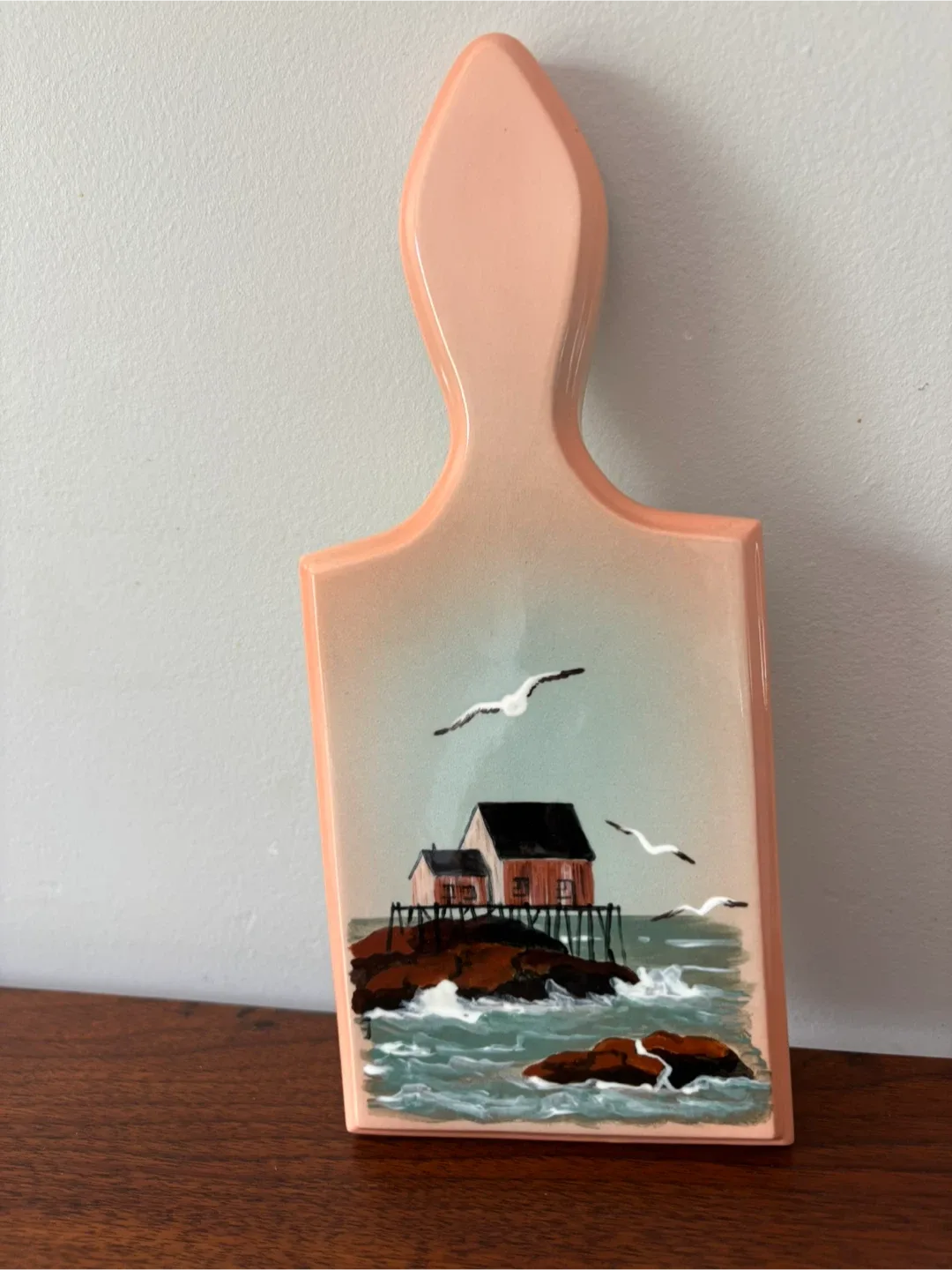 Decorative Hand Crafted Mini Cutting Board with Coastal Scene image indicator(5)