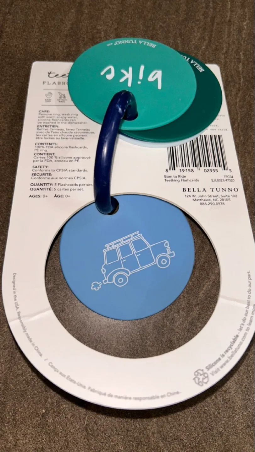 Bella Tunno Teething Flashcards - Born to Ride image indicator(2)