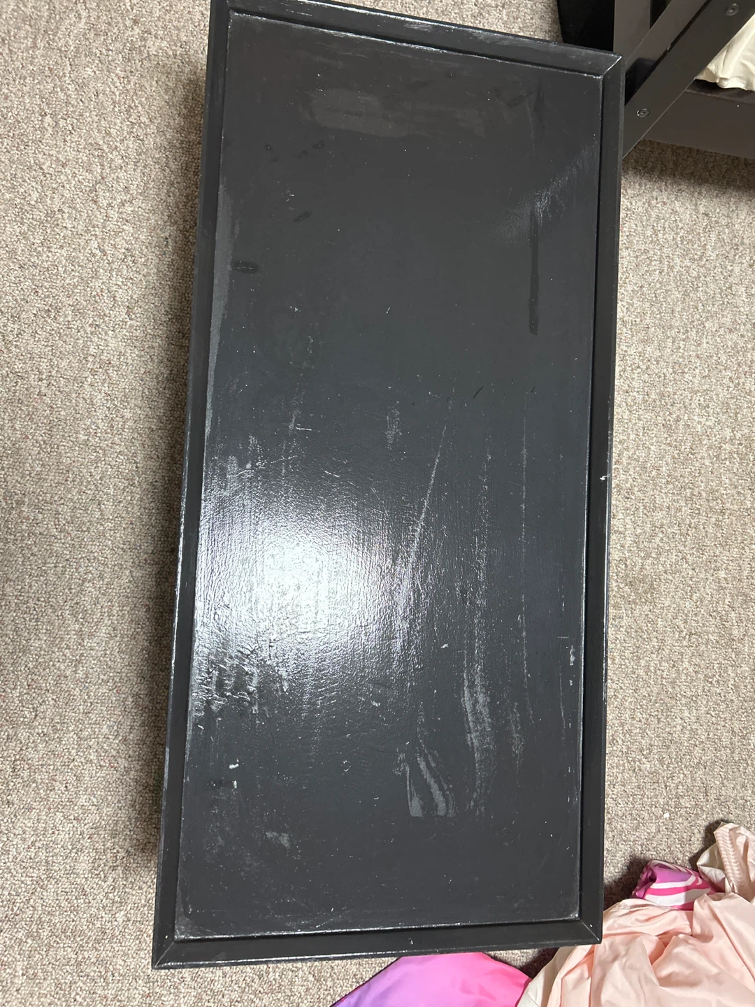 Black Coffee Table with Shelf - photo 3
