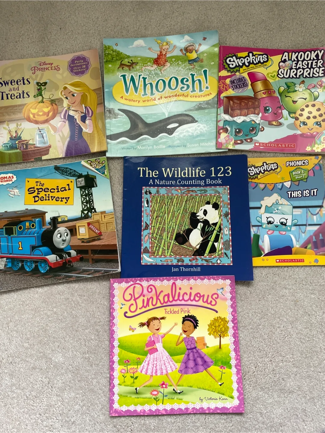 Kids' Books Bundle: Disney Princess, Thomas & Friends, Shopkins thumbnail