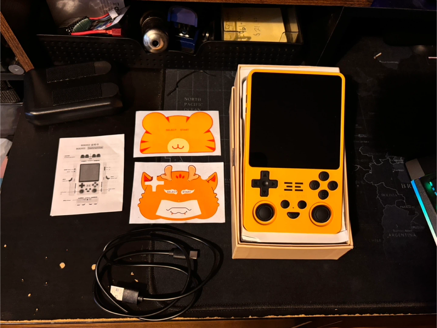Powkiddy RGB20SX Handheld Console - Yellow