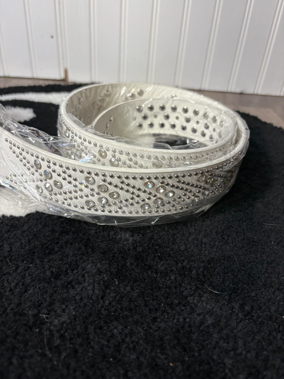 White Rhinestone Belt - photo 2