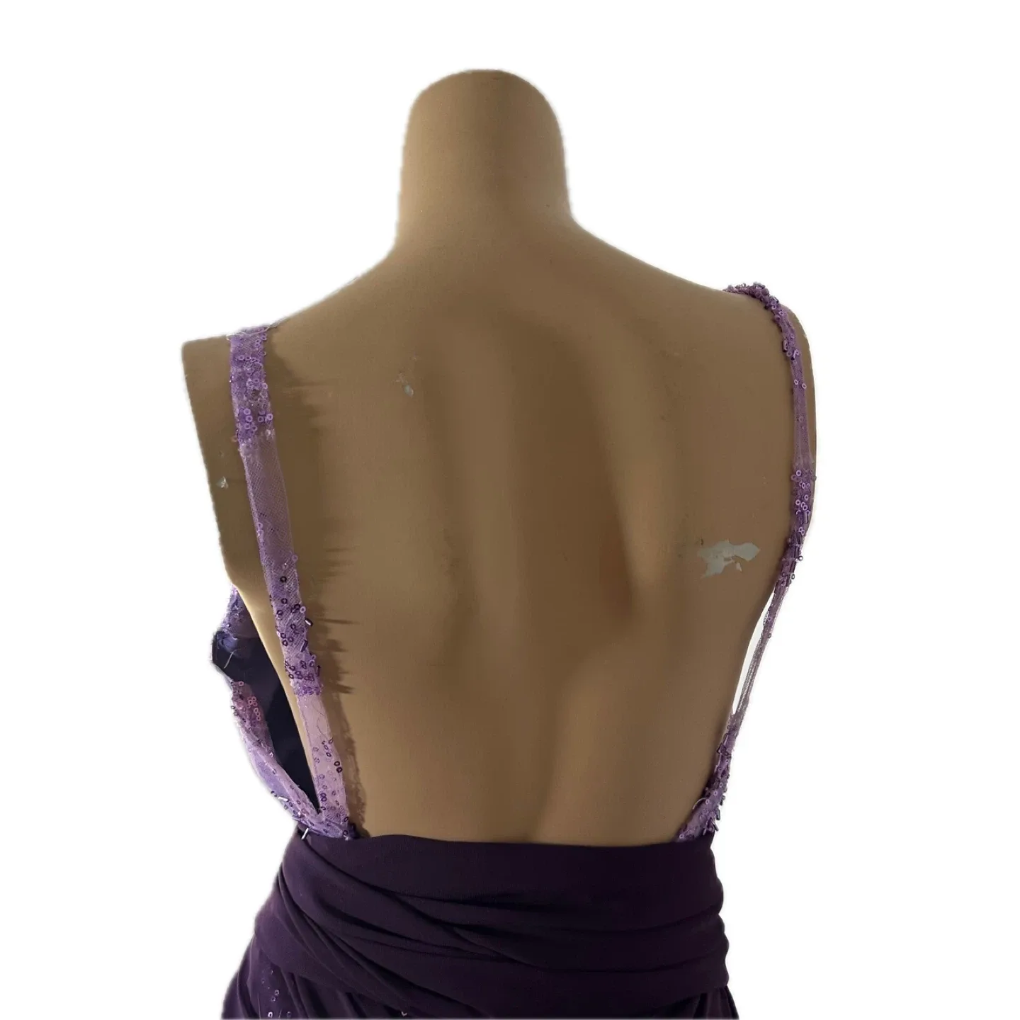 Purple Sequin Lace Formal Dress image indicator(5)