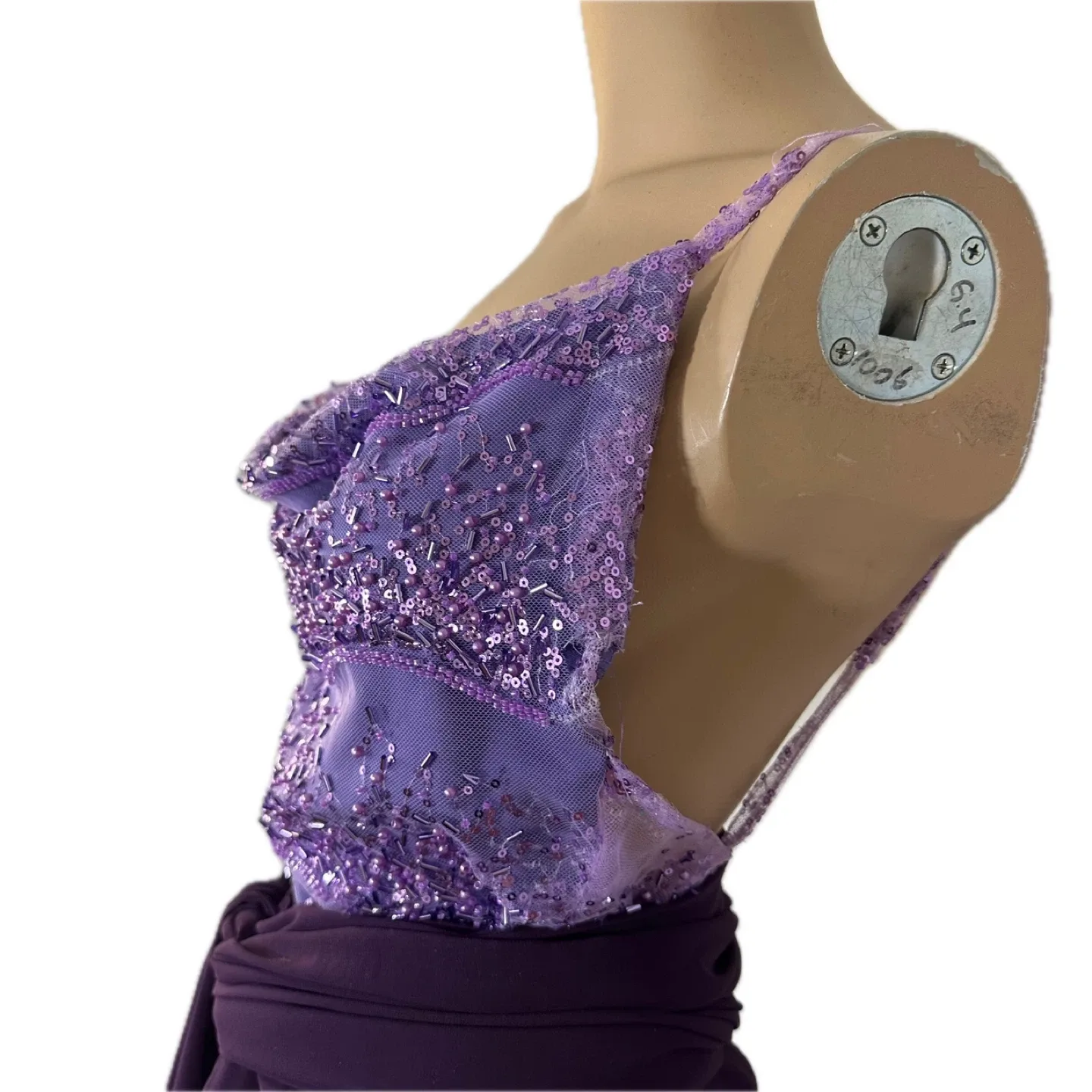 Purple Sequin Lace Formal Dress image indicator(6)