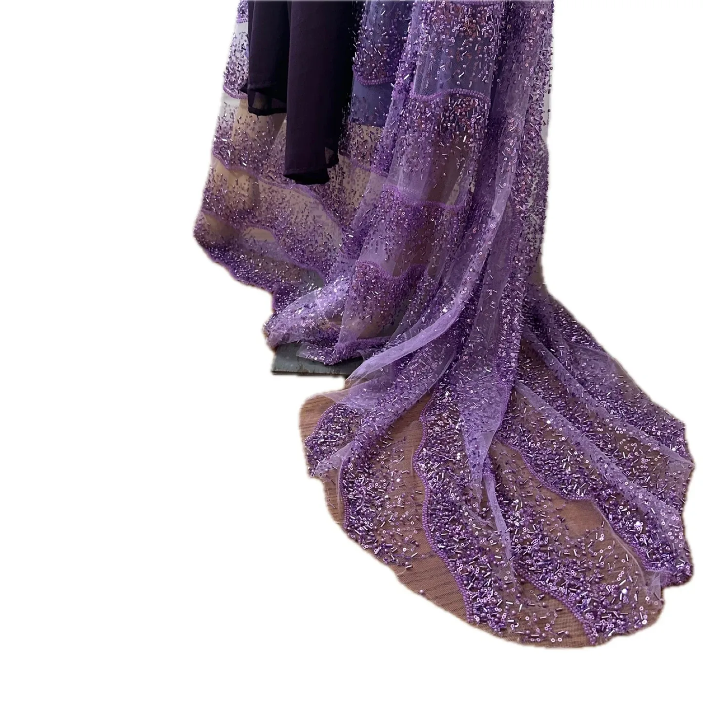 Purple Sequin Lace Formal Dress image indicator(7)