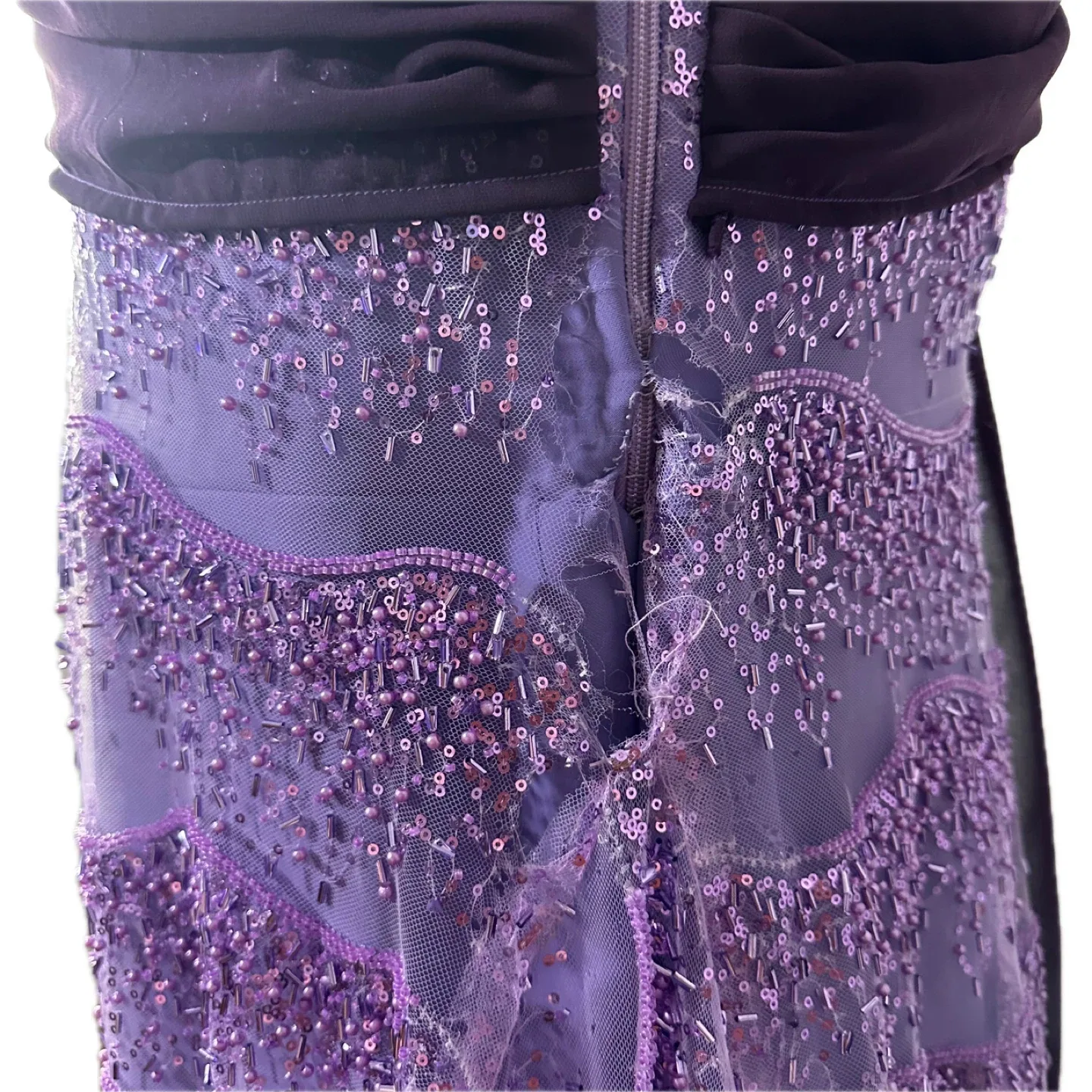 Purple Sequin Lace Formal Dress image indicator(8)