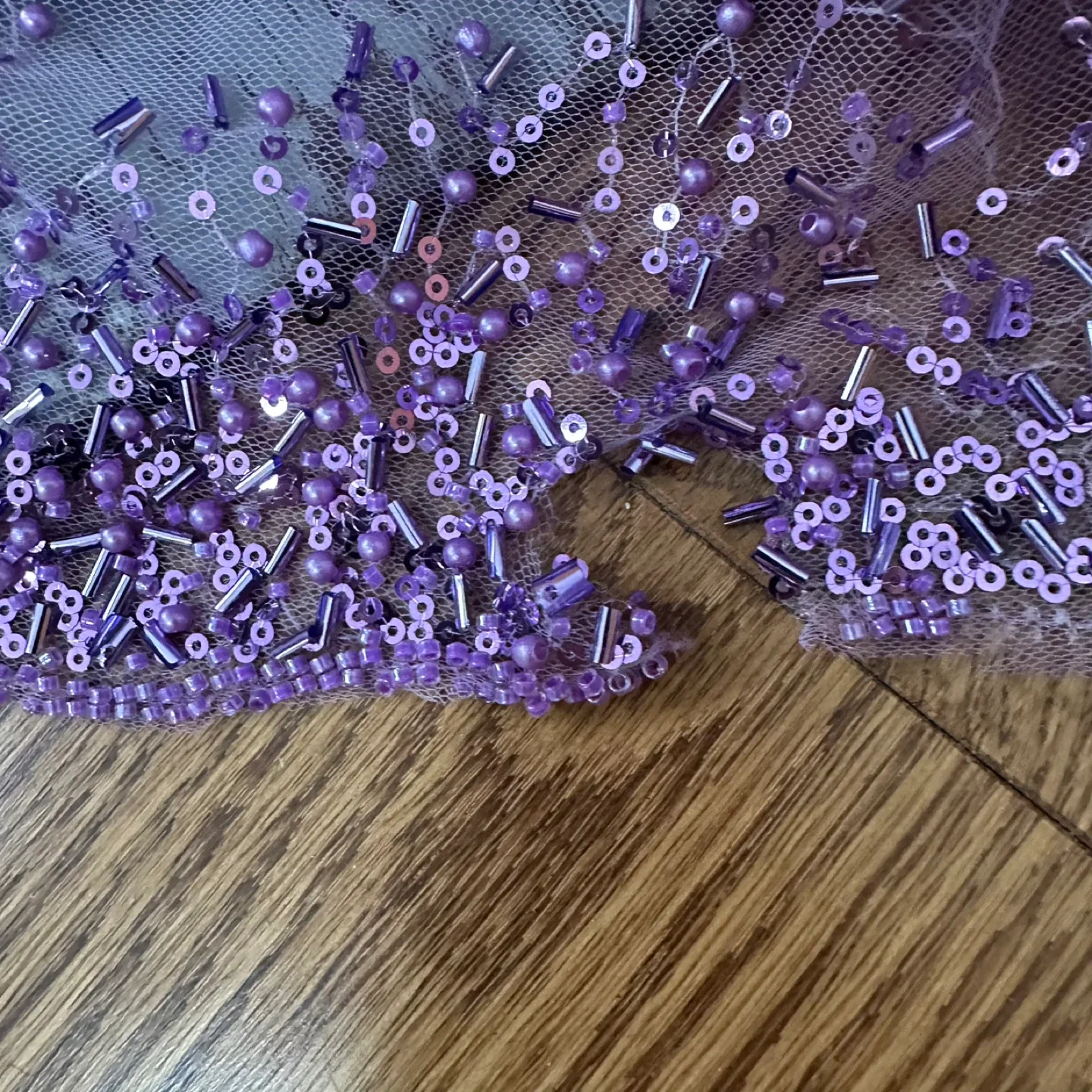 Purple Sequin Lace Formal Dress image indicator(9)