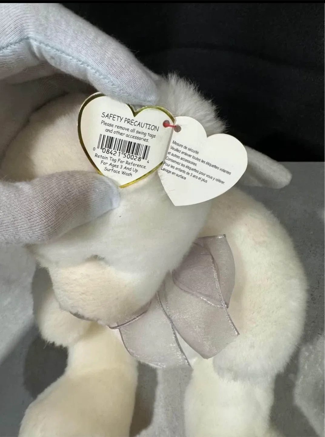 Ty Classic Angel White Bear Plush image indicator(3)