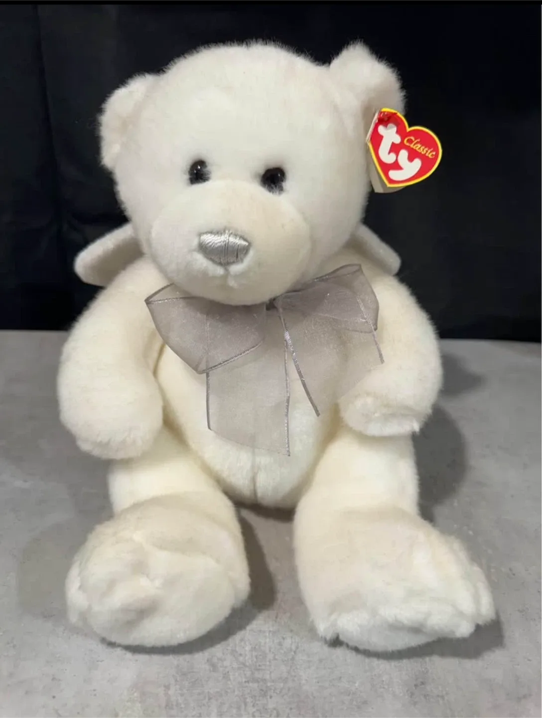 Ty Classic Angel White Bear Plush