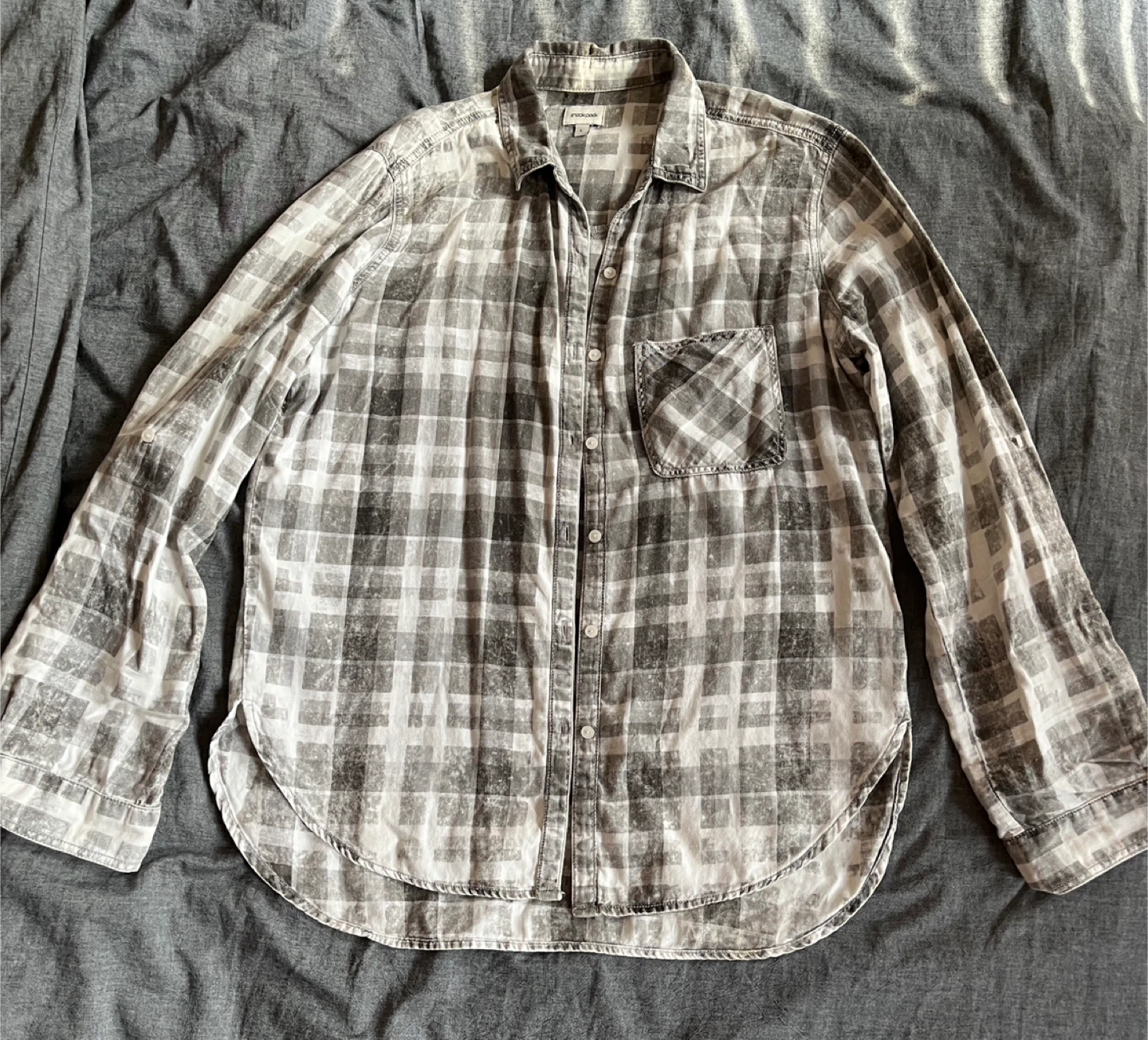 Sneak Peek Plaid woman’s Shirt - Size L