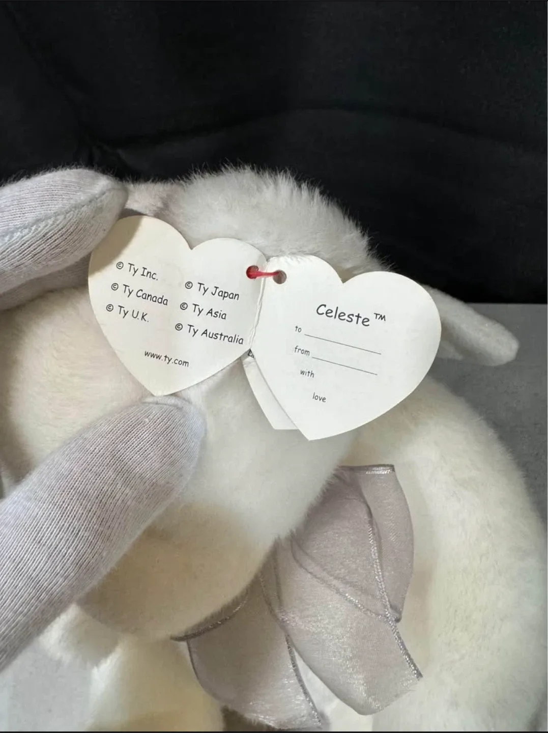 Ty Classic Angel White Bear Plush image indicator(10)