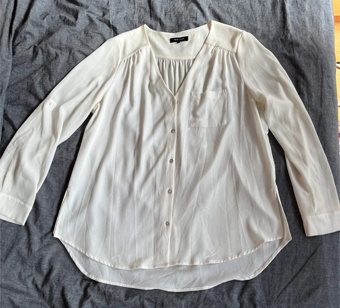 New Look cream blouse thumbnail