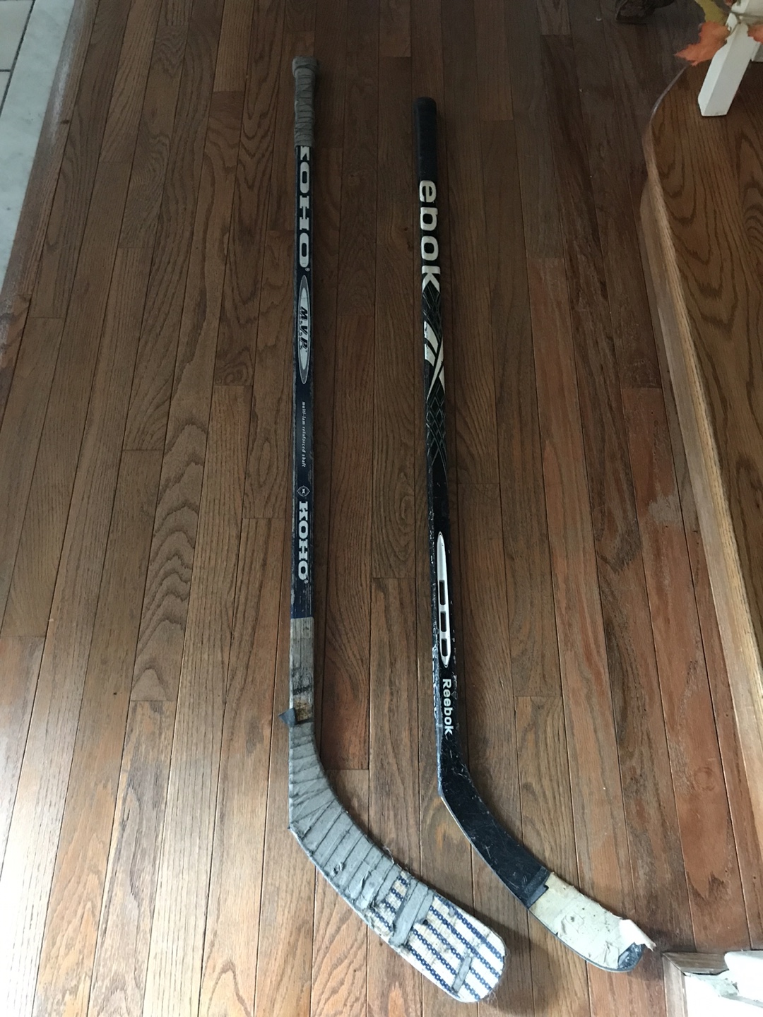 Left Handed Koho MVP & Reebok Edbok Hockey Sticks