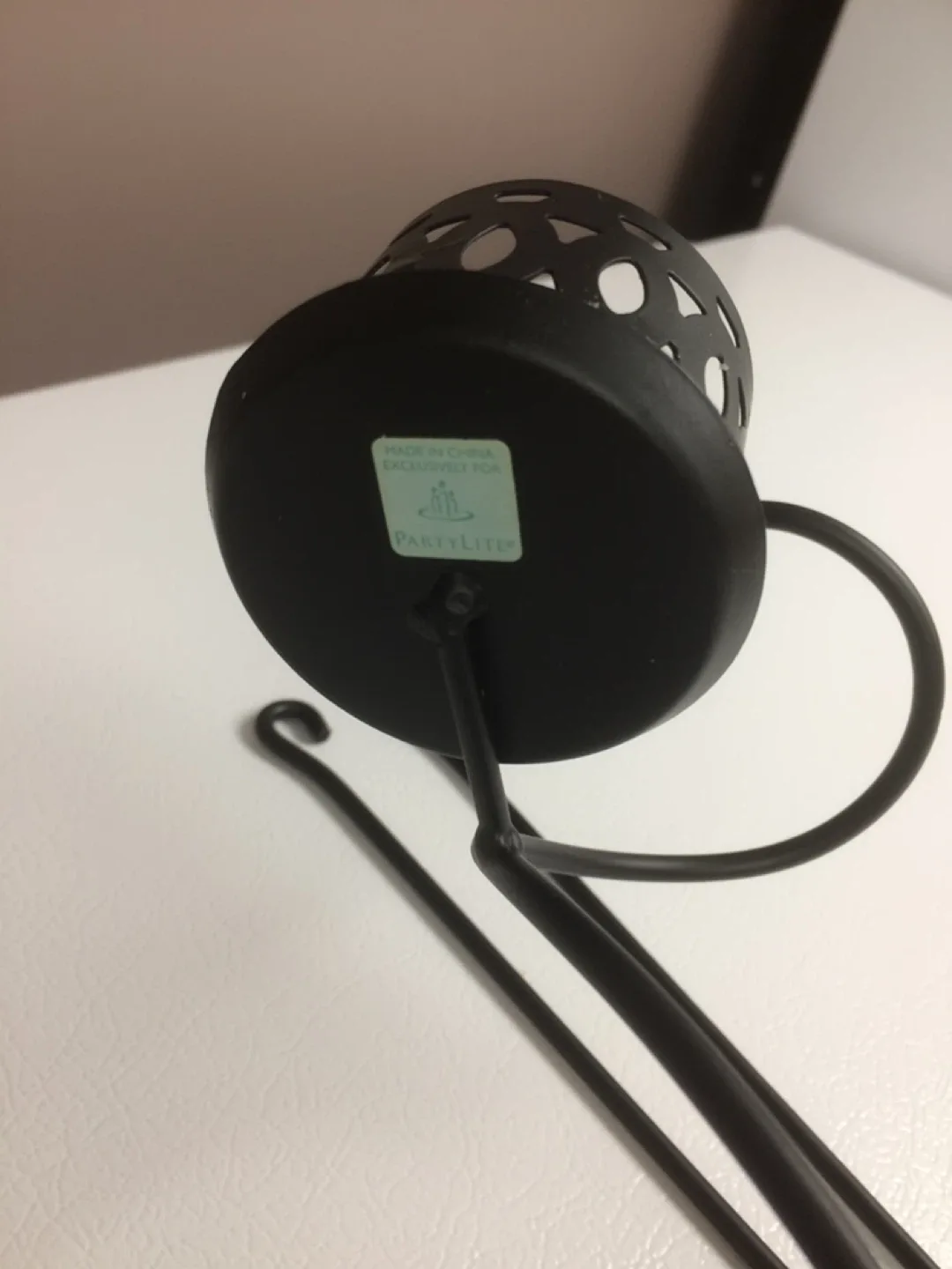 🥕Partylite Black Metal Candle Holder image indicator(5)