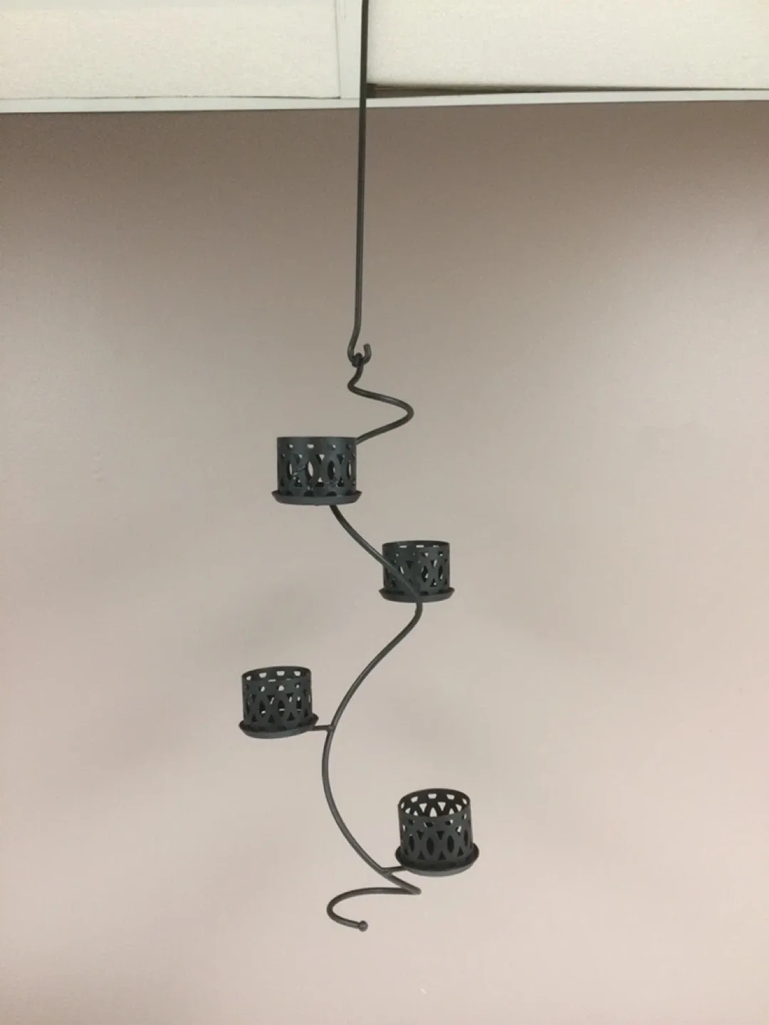 🥕Partylite Black Metal Candle Holder image indicator(2)