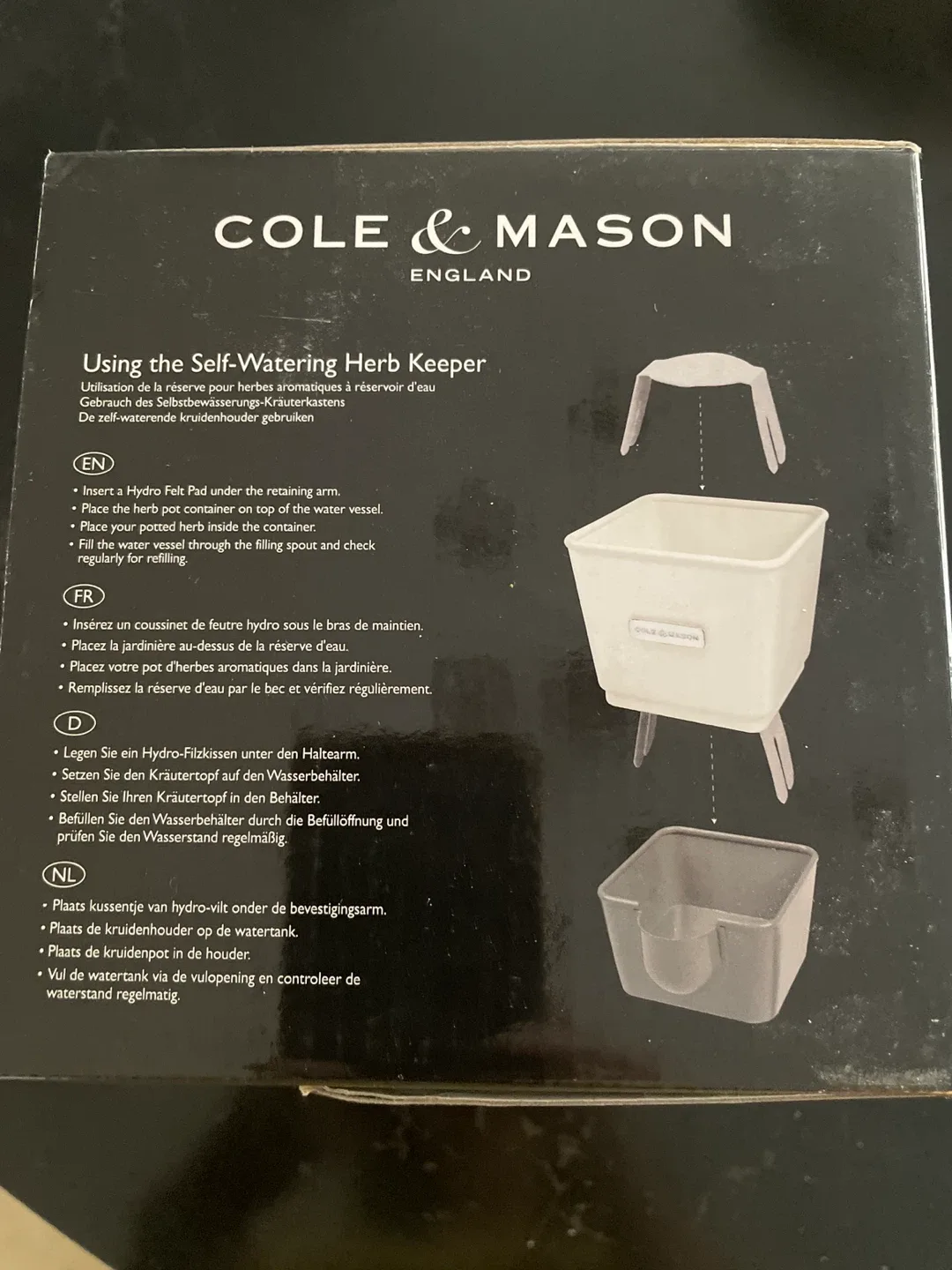 Cole & Mason Self-Watering Herb Keeper - New in Box! image indicator(3)