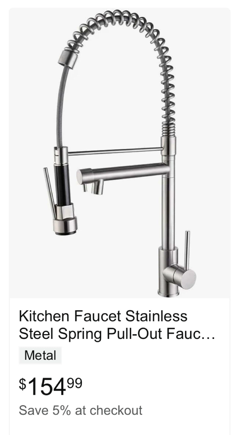 Pull Down Sprayer Kitchen Faucet - photo 2