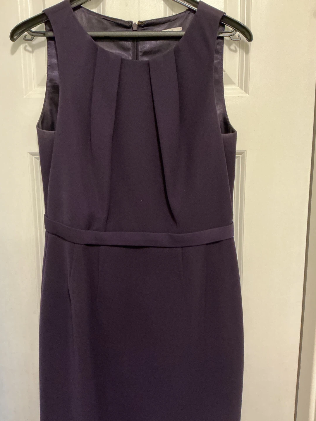 Tahari Purple Sleeveless Dress
