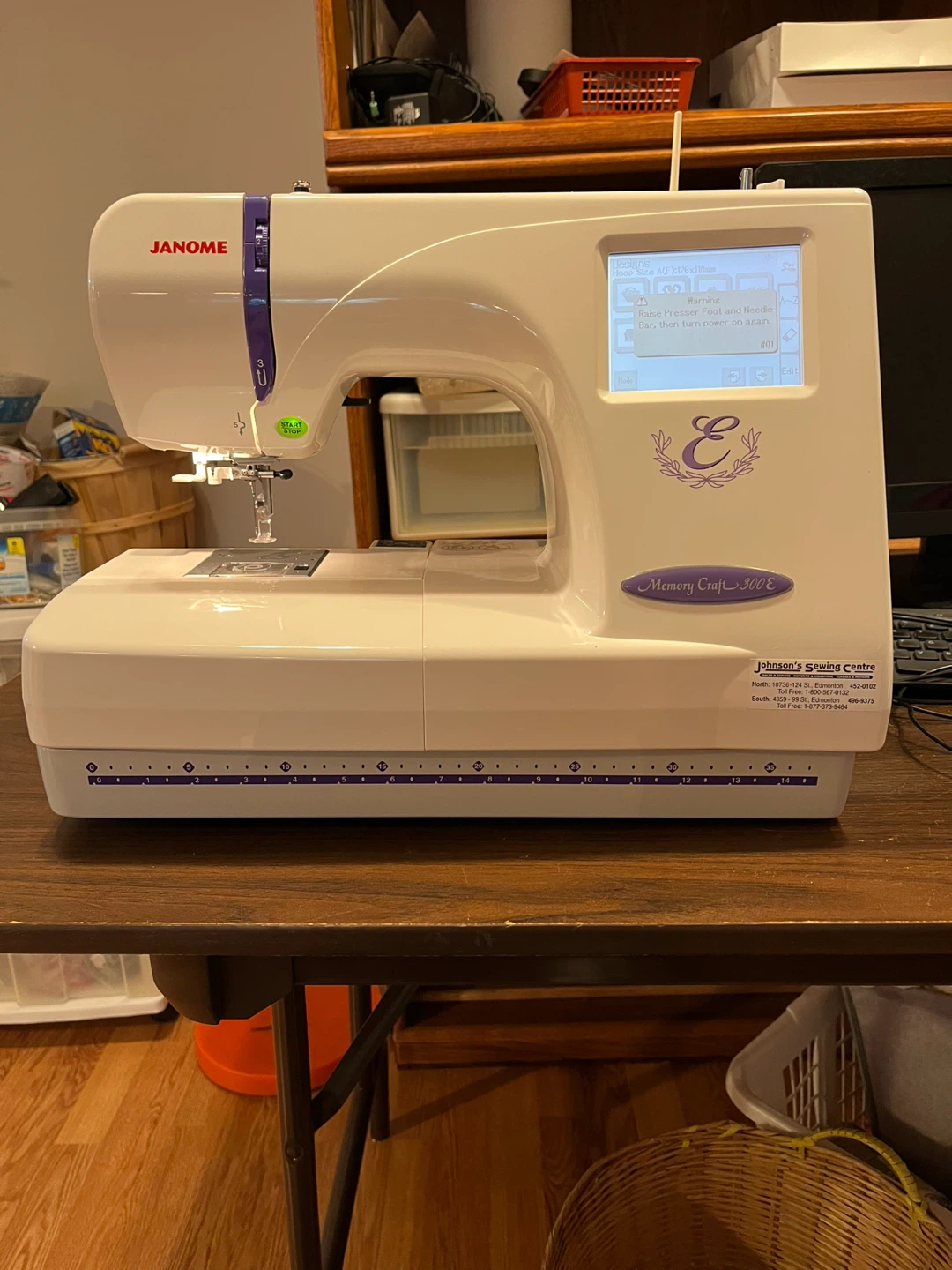 Janome 300e Embroidery Machine