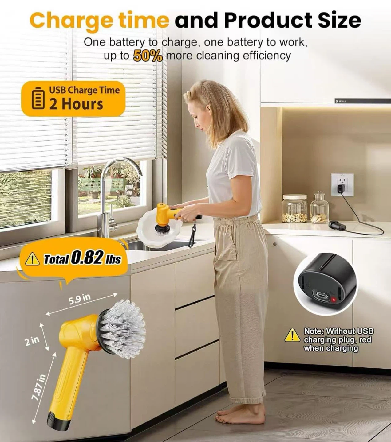 Qimedo S1 Battery Electric Spin Scrubber - photo 5