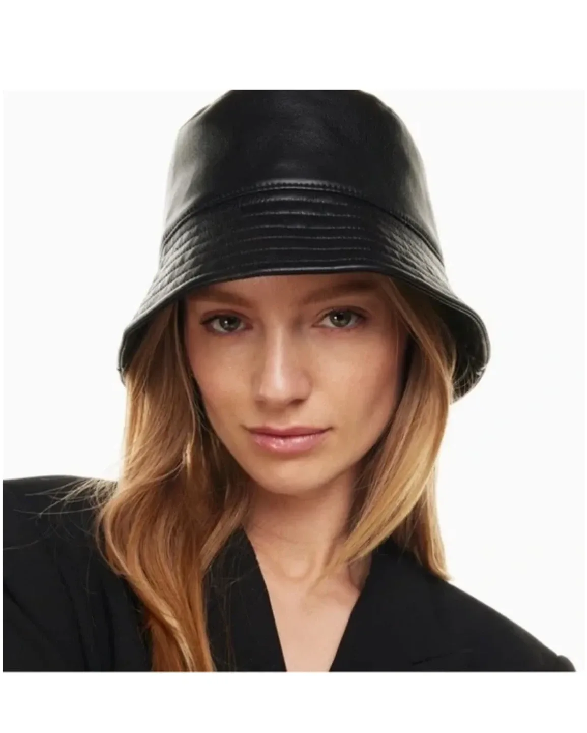 Babaton Vegan Leather Bucket Hat - M/L thumbnail