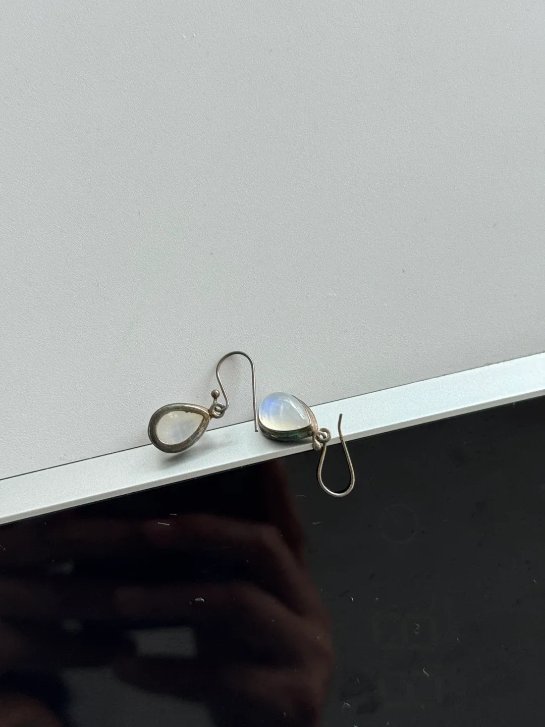 Teardrop Moonstone Earrings image indicator(2)