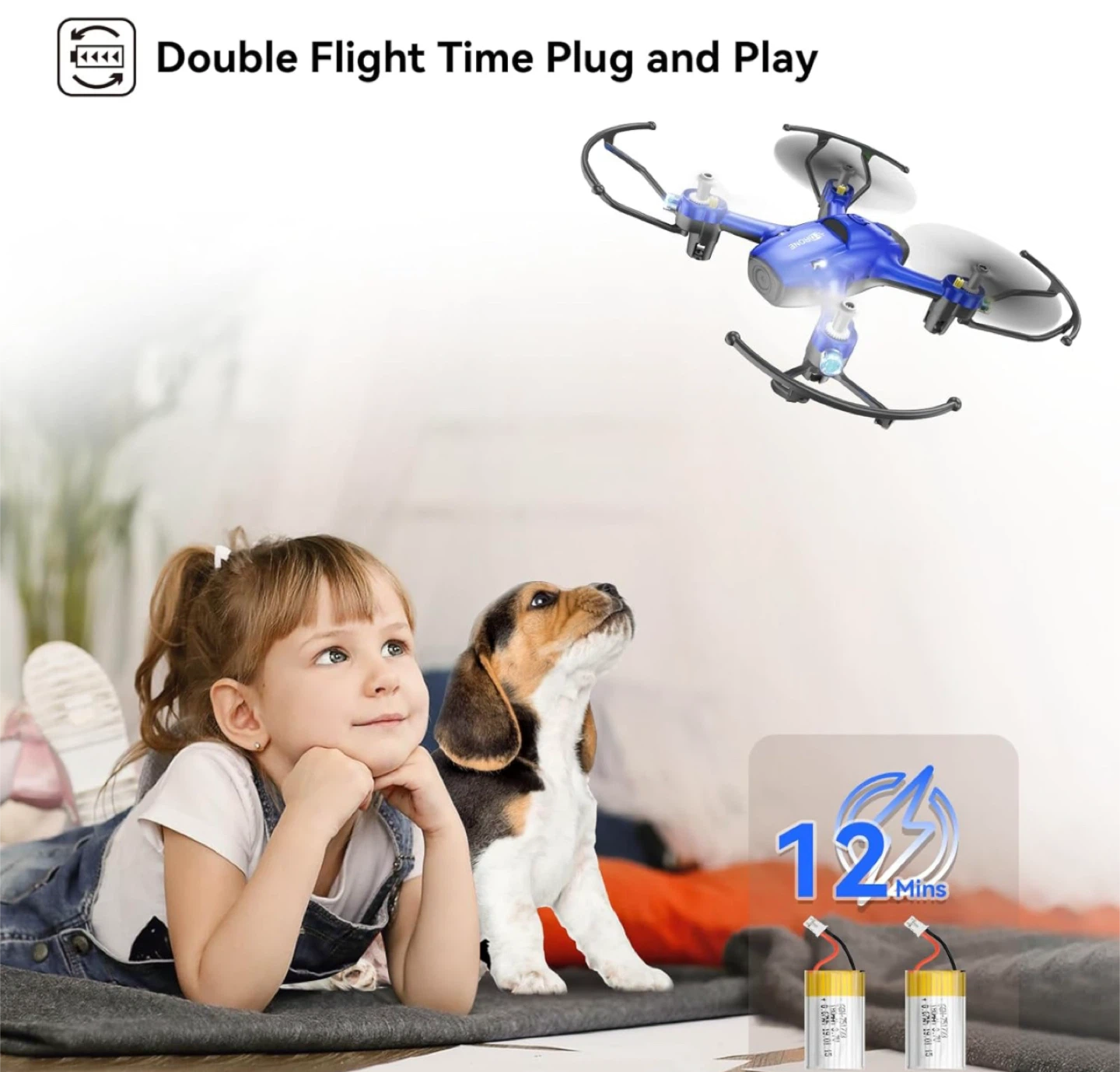 Blue Mini Drone with Remote Control - photo 4