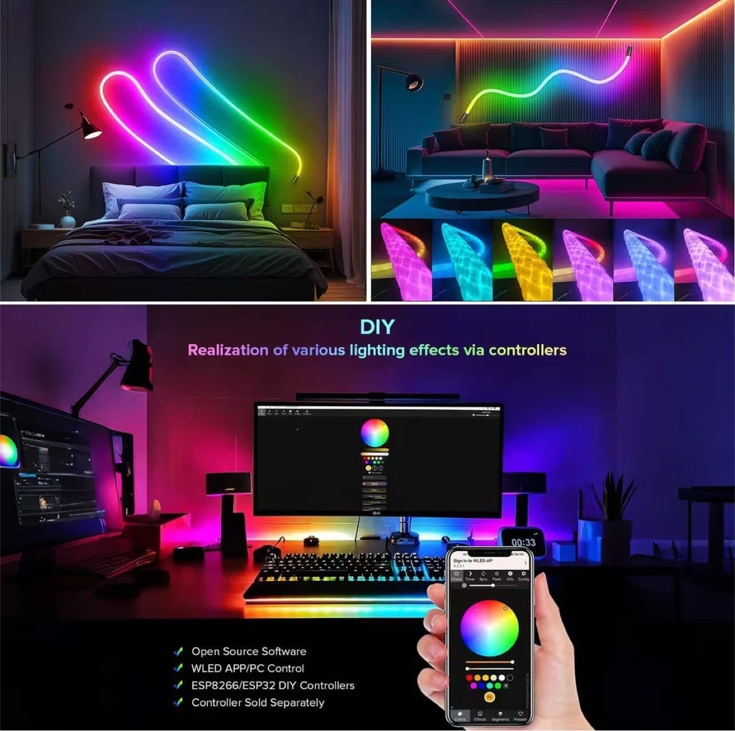 LED Neon Rope Light - Indoor/Outdoor Decor - photo 2