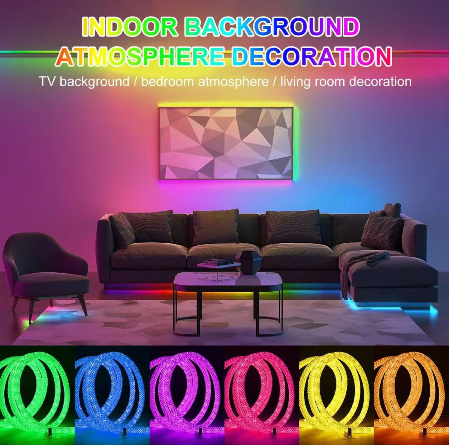 LED Neon Rope Light - Indoor/Outdoor Decor - photo 4