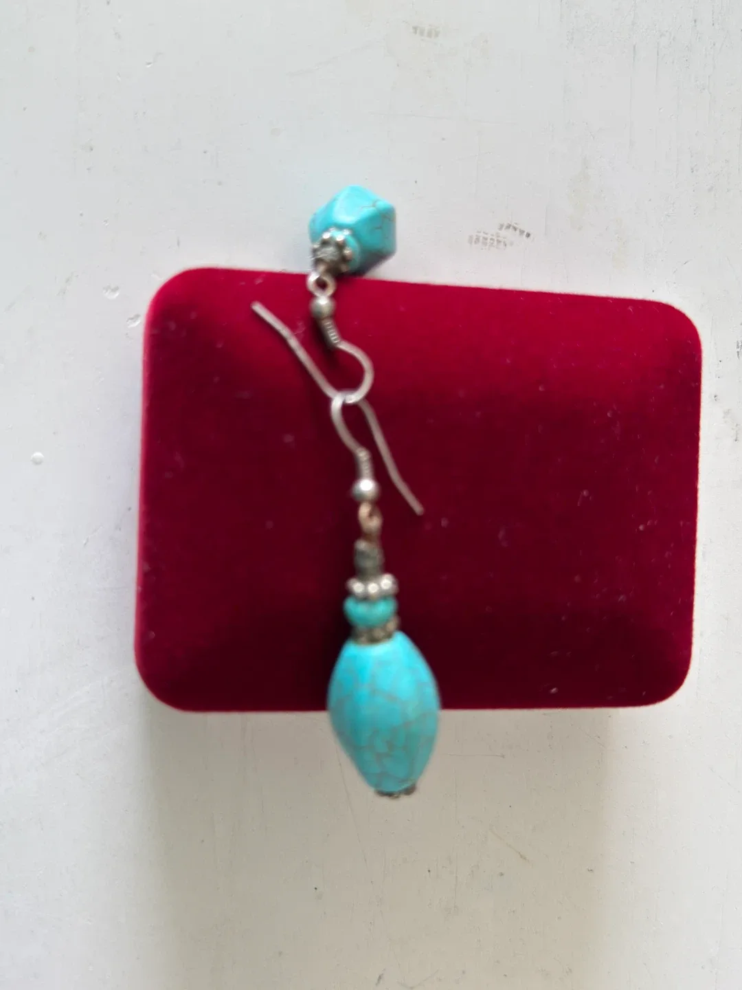 Turquoise Beaded Dangle Earrings image indicator(3)