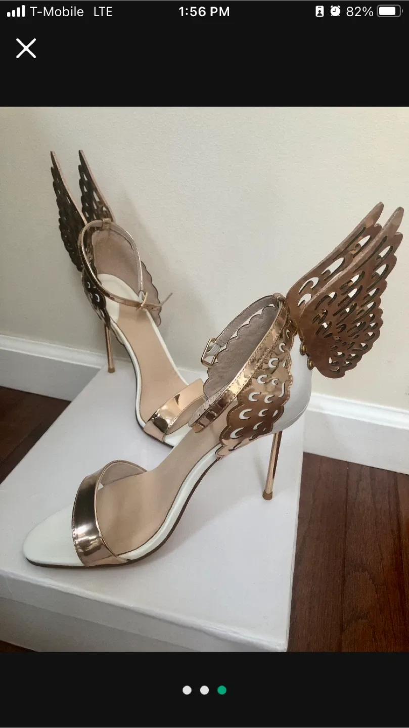 White & Gold Heels image indicator(3)