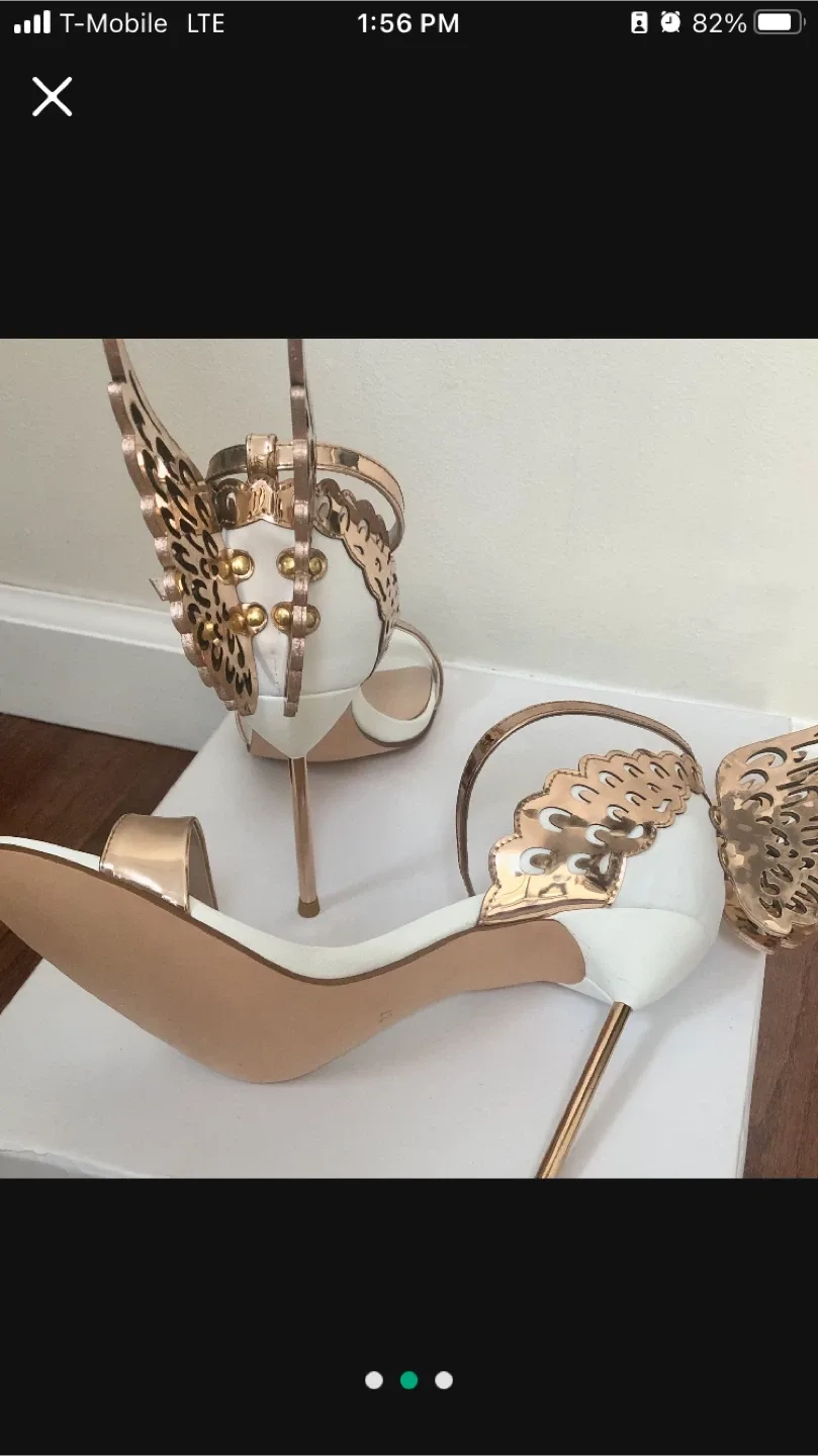 White & Gold Heels image indicator(2)