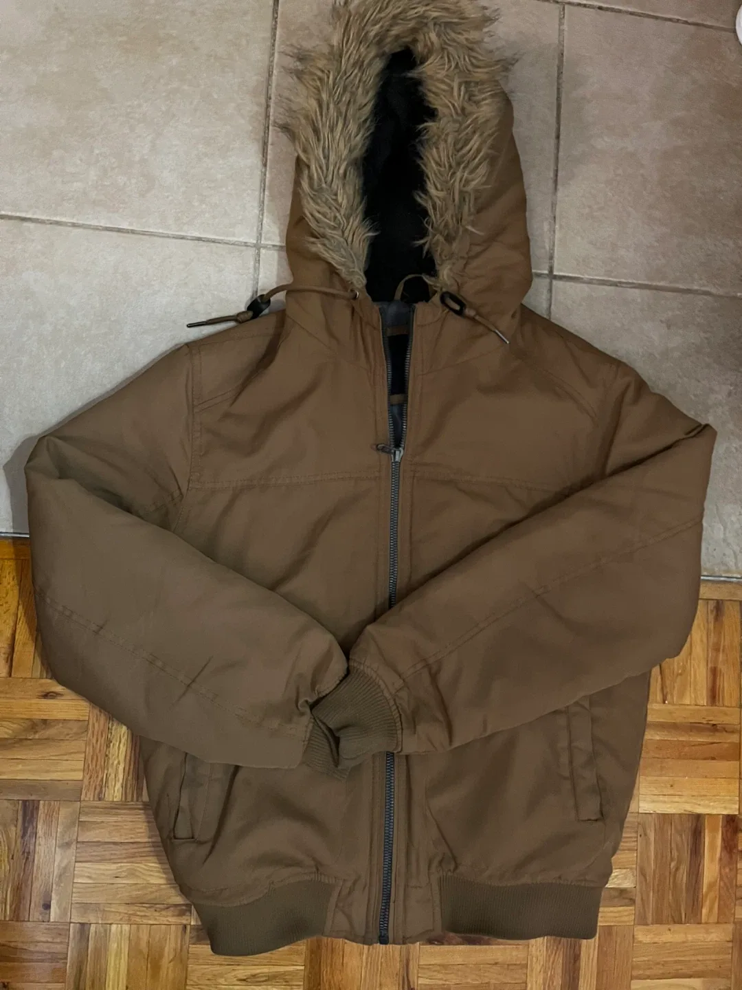 LFTMAN Brown Winter Jacket Size L thumbnail