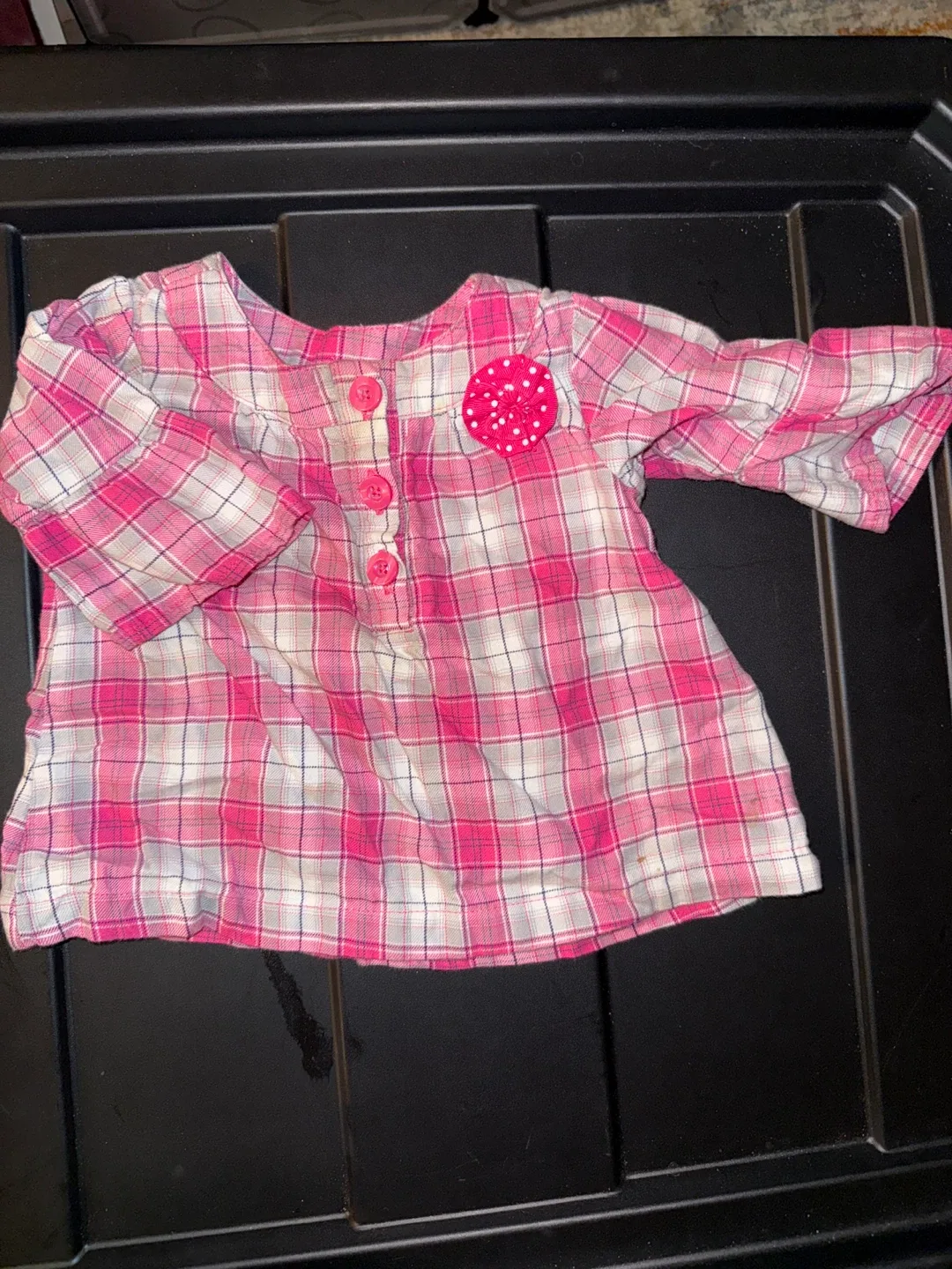 Pink Plaid Baby Tunic image indicator(2)