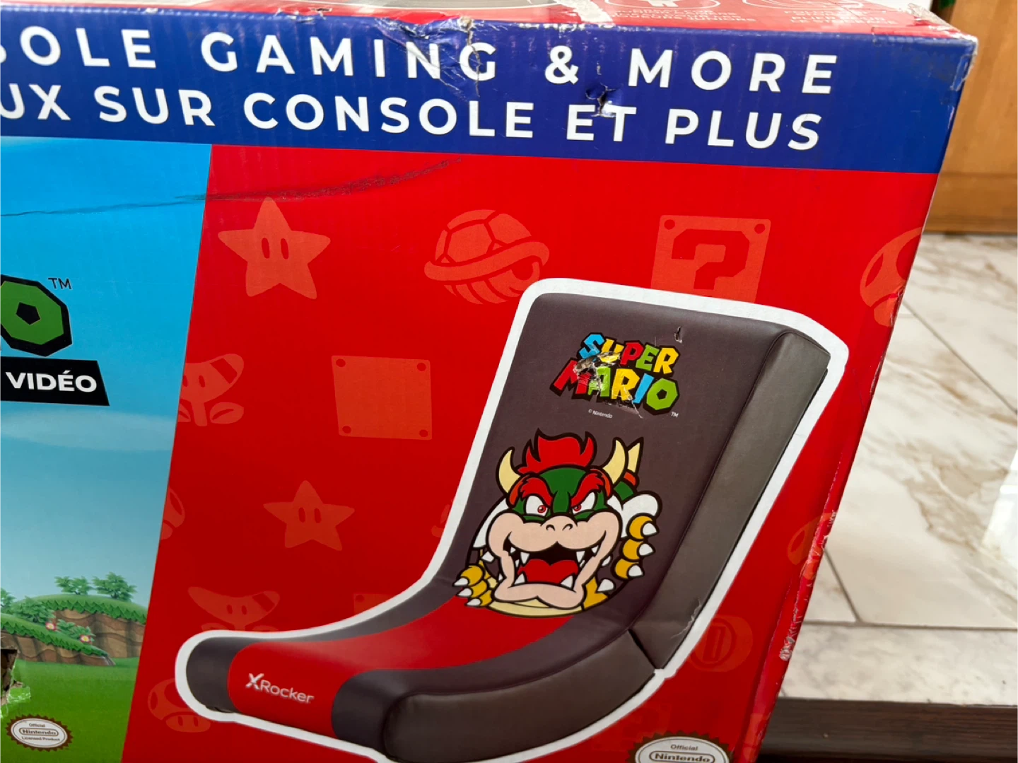 X Rocker Spotlight Collection Bowser Gaming Floor Rocker