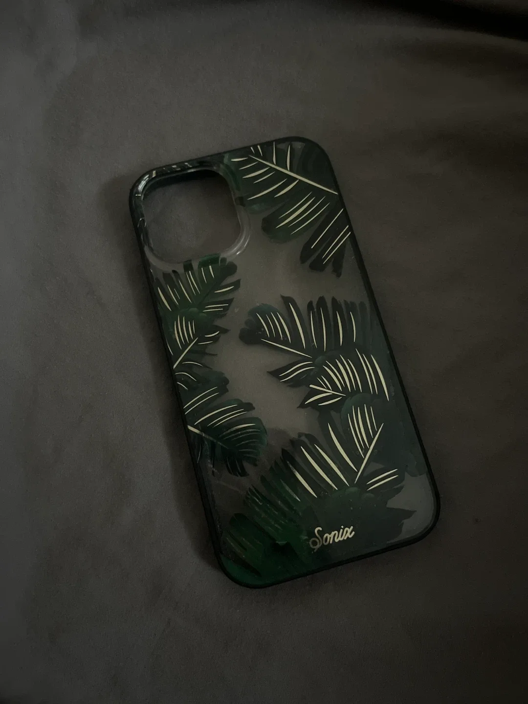 Clear iphone 13 case with leaf design #freecycle thumbnail