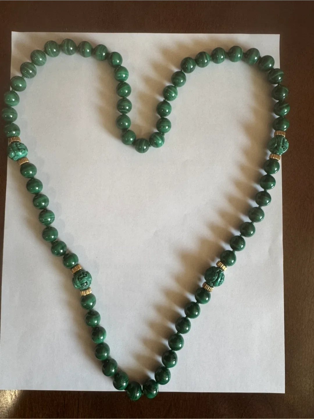 17 Inches Malachite Necklace image indicator(2)