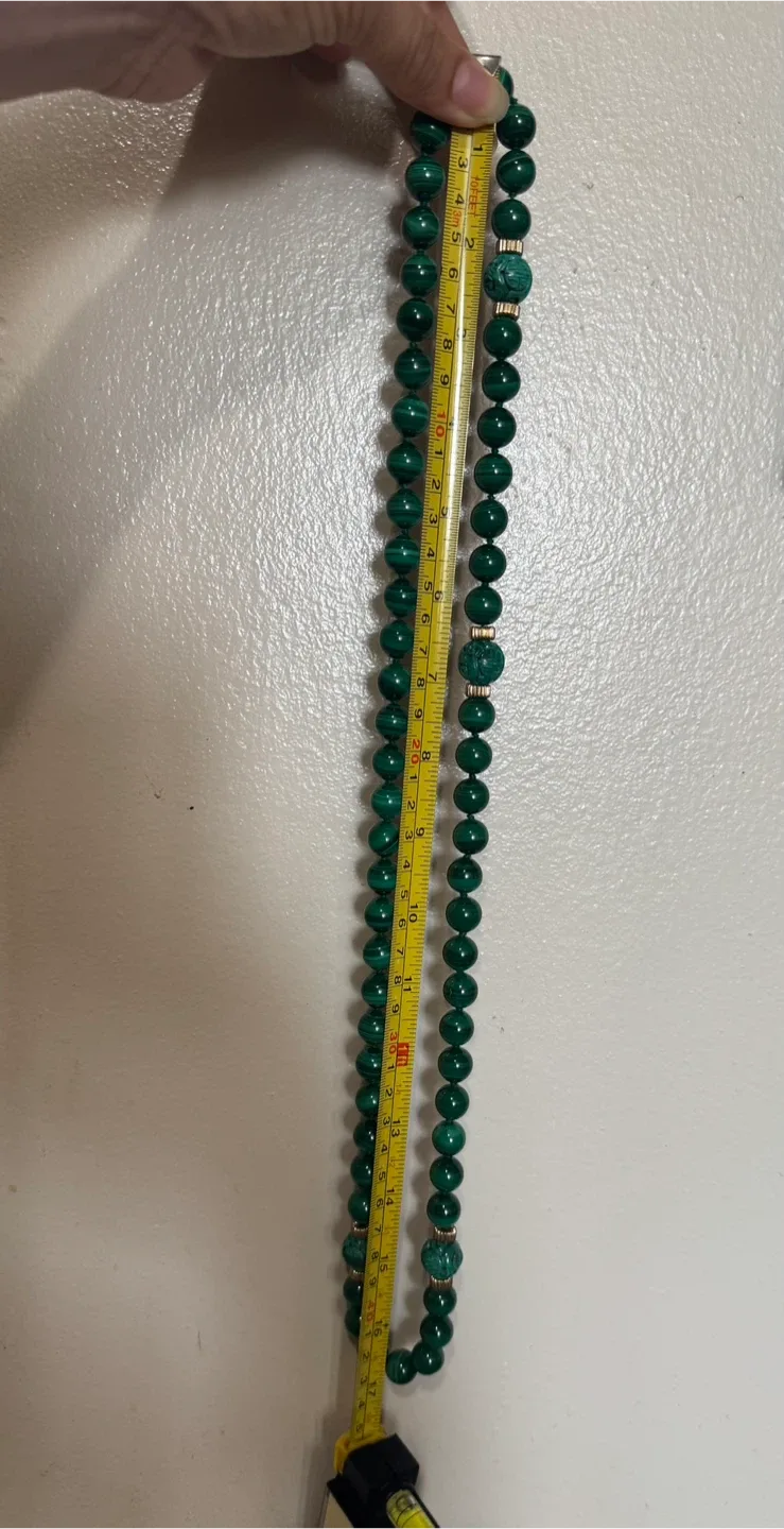 17 Inches Malachite Necklace image indicator(6)