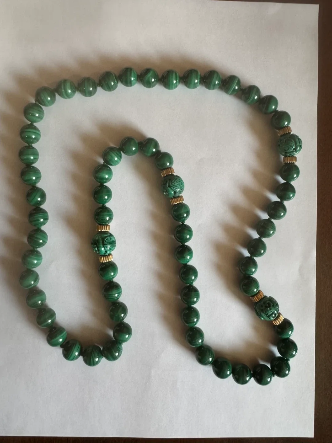 17 Inches Malachite Necklace image indicator(4)