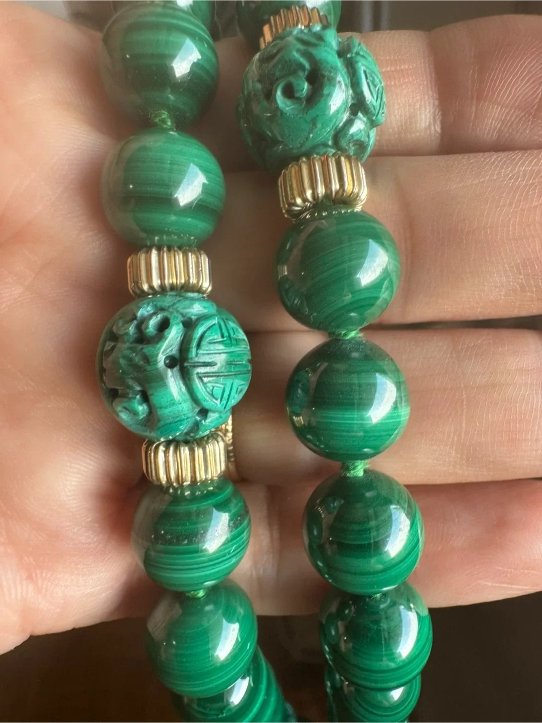 17 Inches Malachite Necklace thumbnail