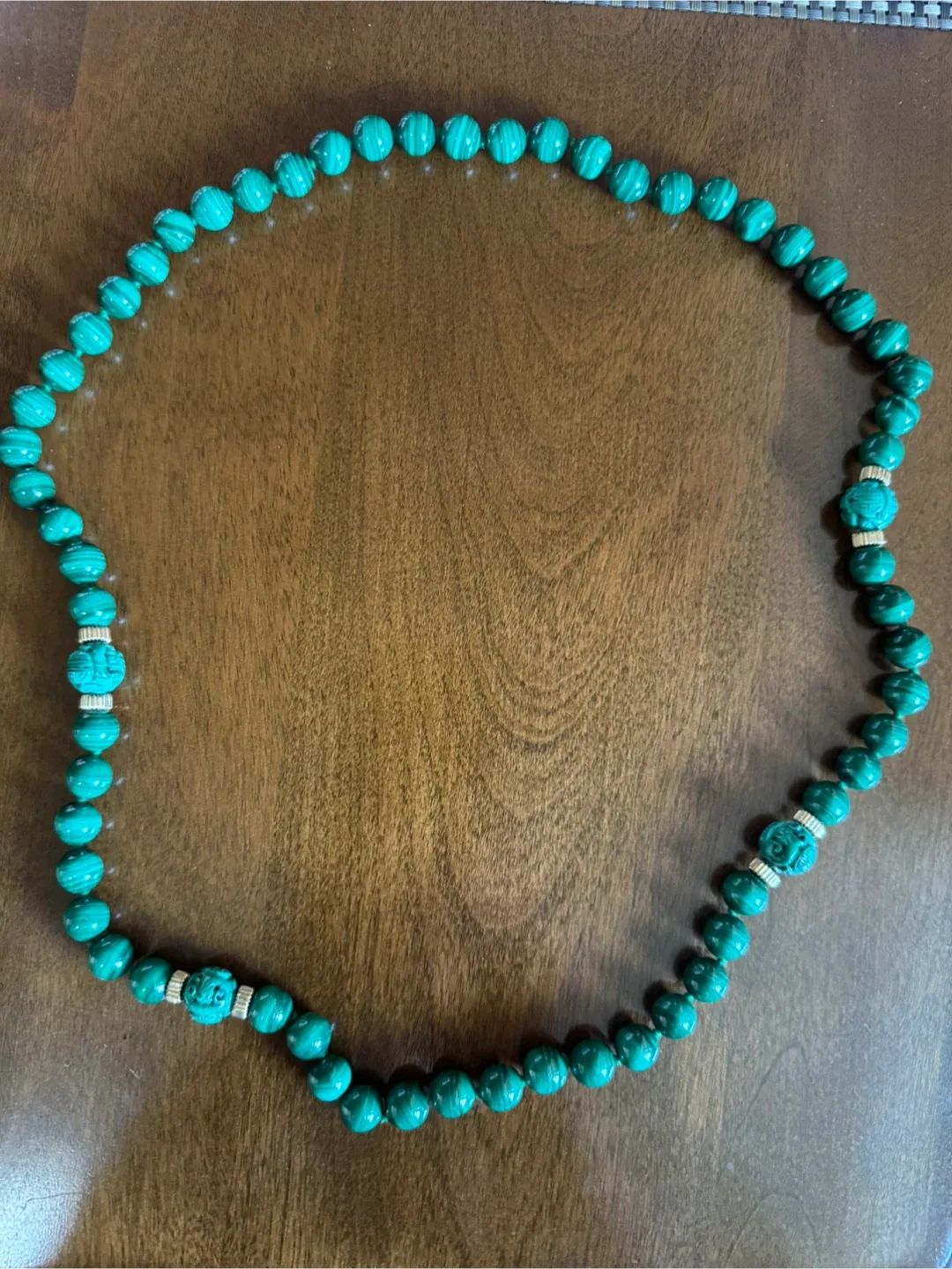 17 Inches Malachite Necklace image indicator(3)