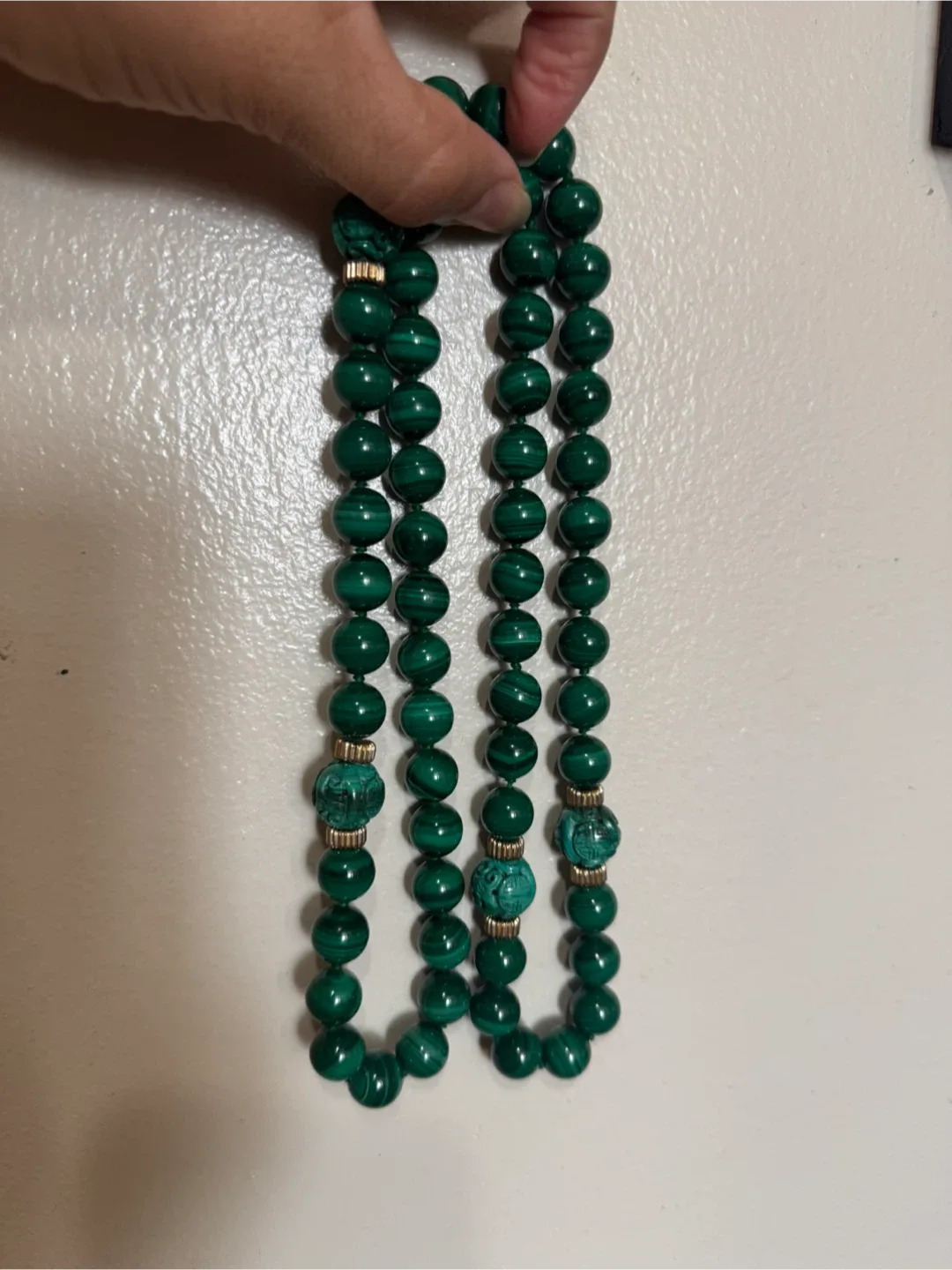 17 Inches Malachite Necklace image indicator(7)