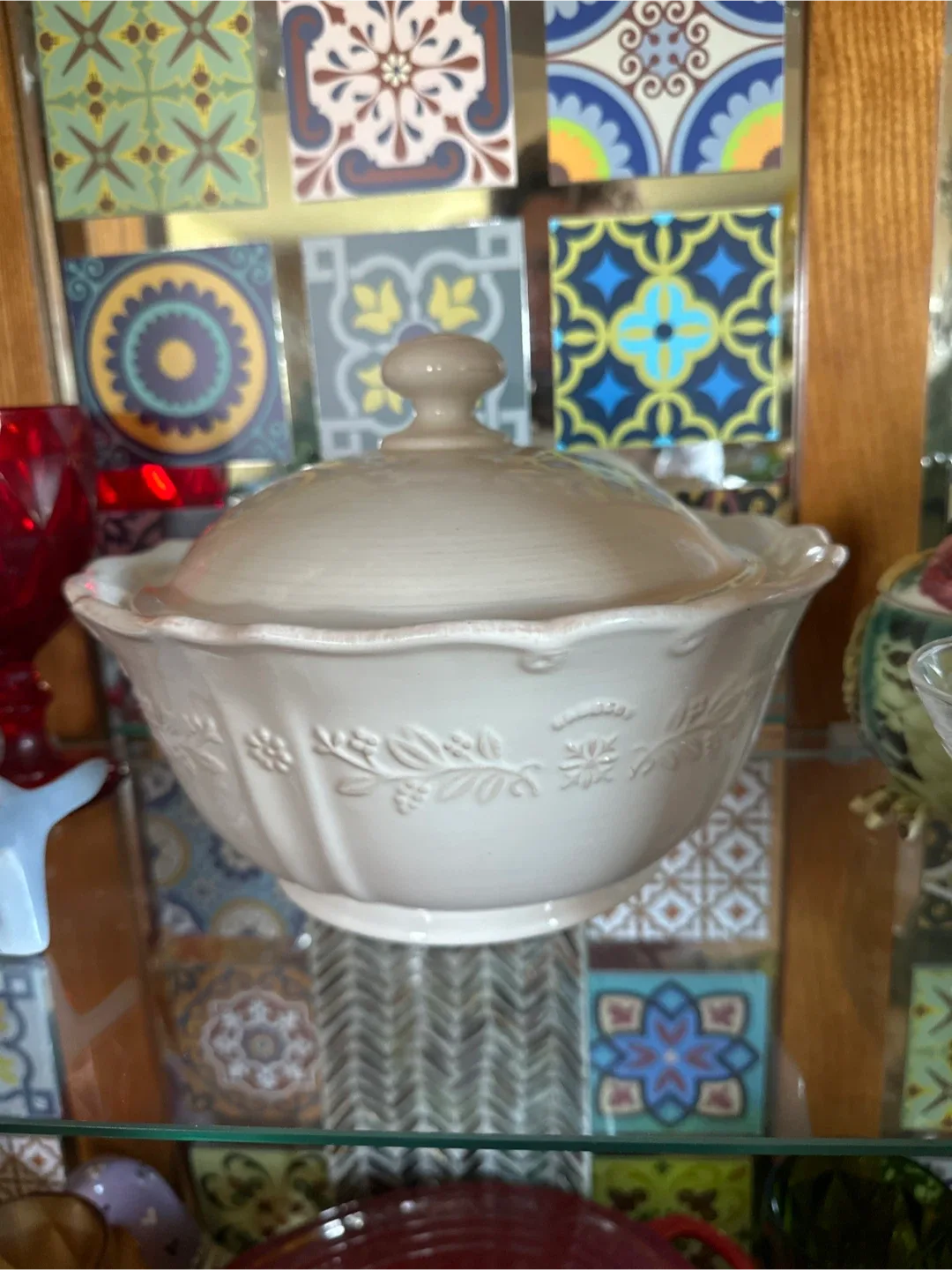 CorningWare Stoneware Serving Bowl with Lid thumbnail