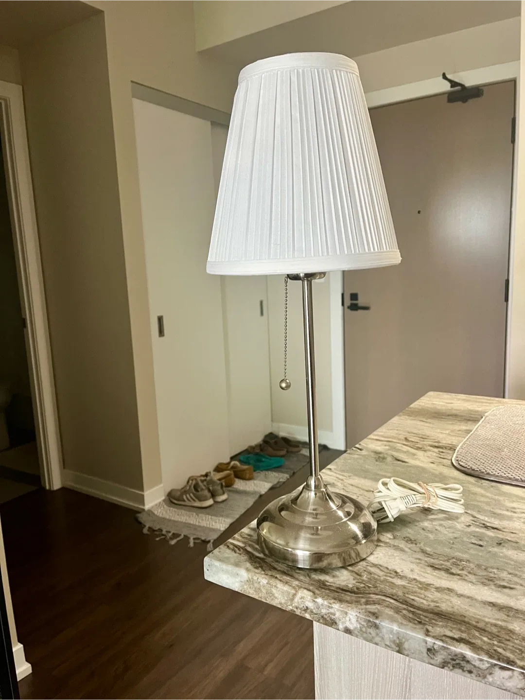 IKEA ÅRSTID Table Lamp - Nickel Plated/White thumbnail
