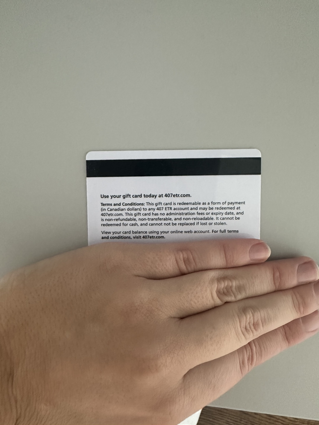407 ETR $50 Giftcard - photo 2